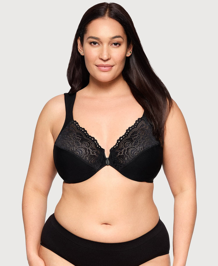 1255-BLK-0525-01-front-closure-posture-back-wonderwire-lace-bra