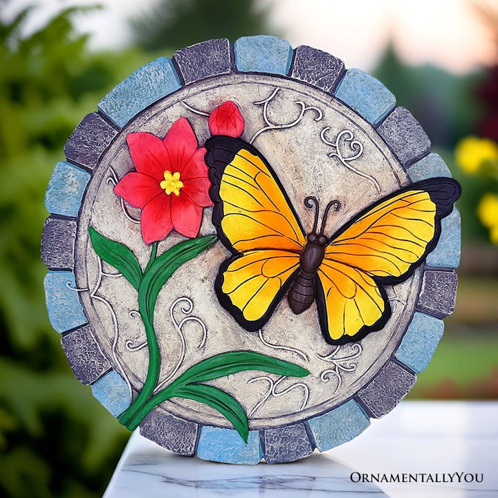 ForProduct-01ColorfulMomentsBloomSteppingStone_9.5ButterflyGardenDecorativeFigurine