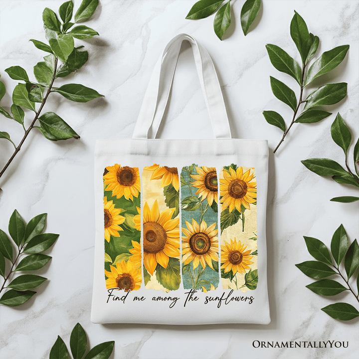 ForProduct-03FindMeAmongtheSunflowersFloralCanvasToteBag_TrendyWomenGift