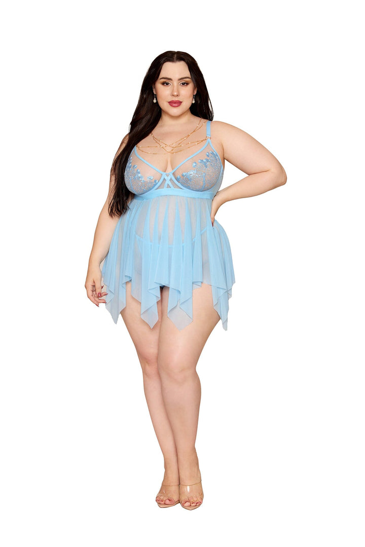dreamgirl-plus-size-artic-blue-mesh-lace-babydoll-g-string-lingerie-dreamgirl-998235