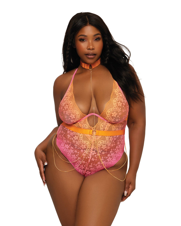 ombre-printed-stretch-lace-teddy-and-chain-harness-set-bustier-dreamgirl-international-155659